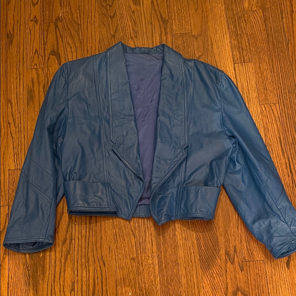 Kerguelen S.A. Cropped Leather Jacket